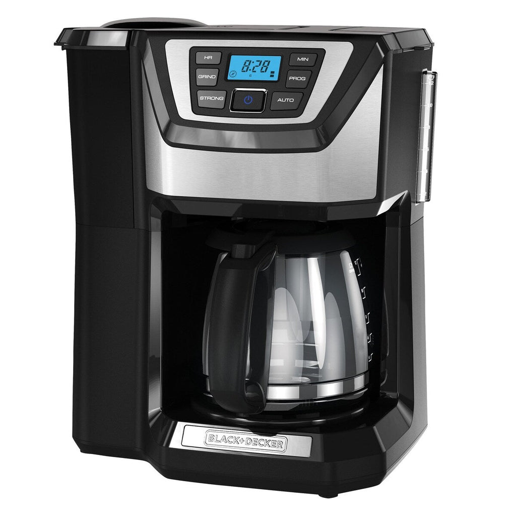 12-Cup Mill and Brew Coffe Maker, CM5000B, 24-Hour Programble, Built-in Grinder, Sneak-A-Cup, Permanent Washable Fitler