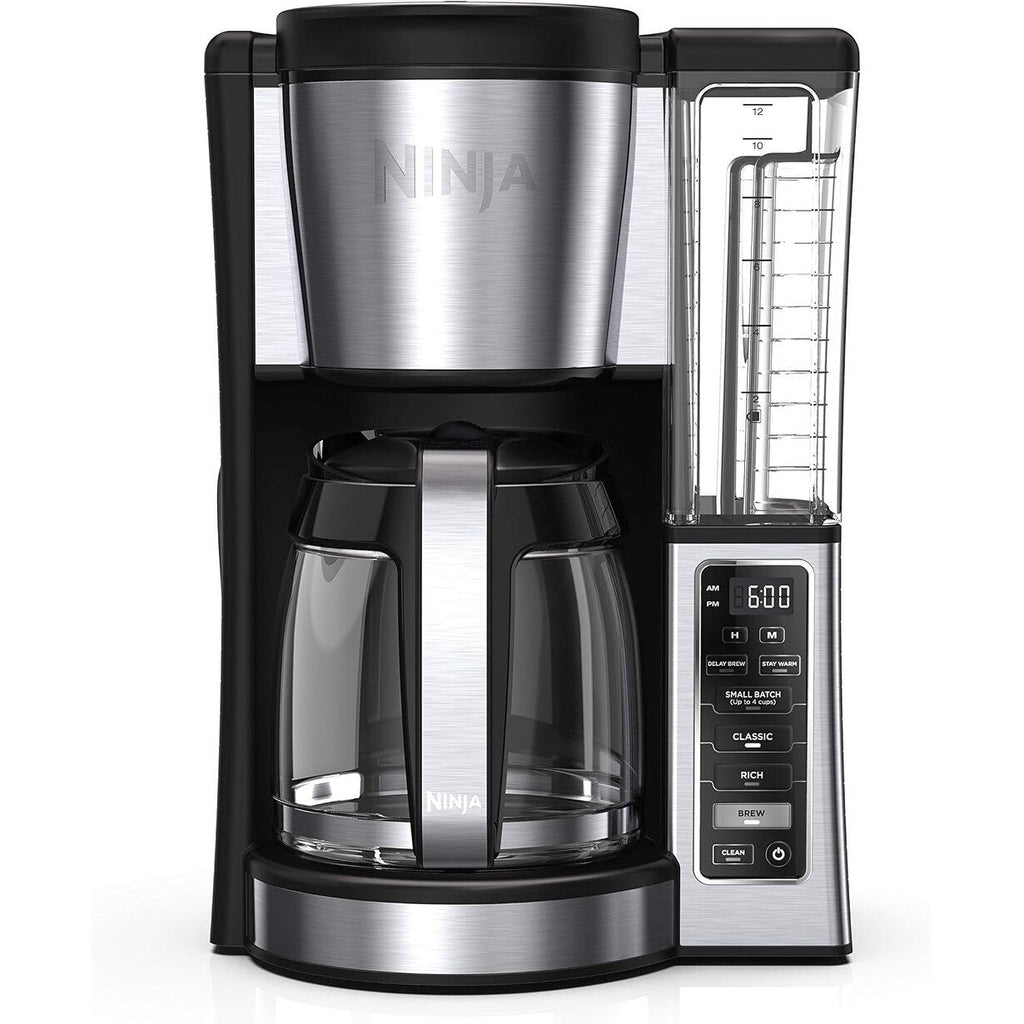 12-Cup Programmable Coffee Brewer, 2 Brew Styles, Adjustable Warm Plate, 60oz Reservoir, Delay Brew, Black Stainless