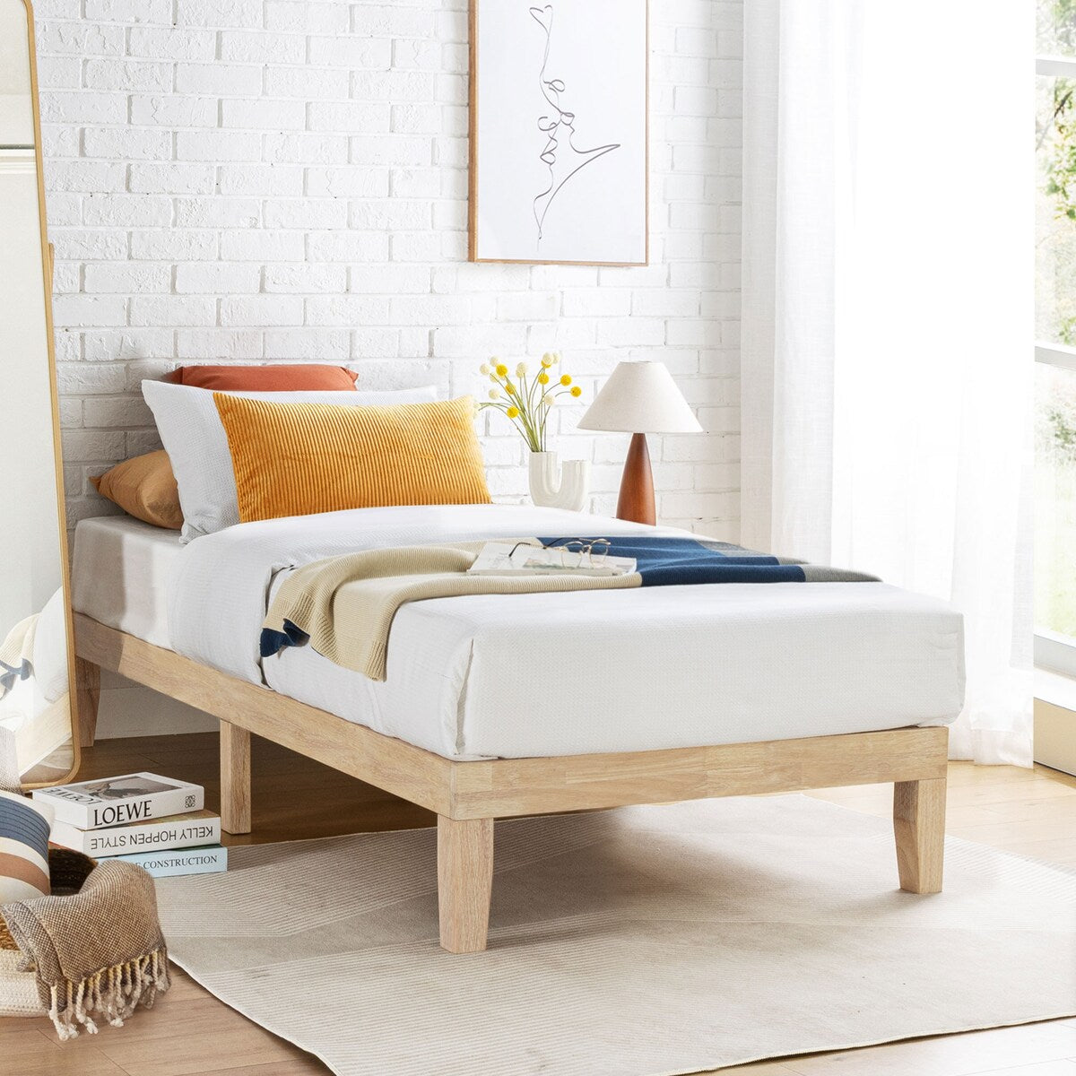 12 Classic Solid Wood Platform Bed Frame