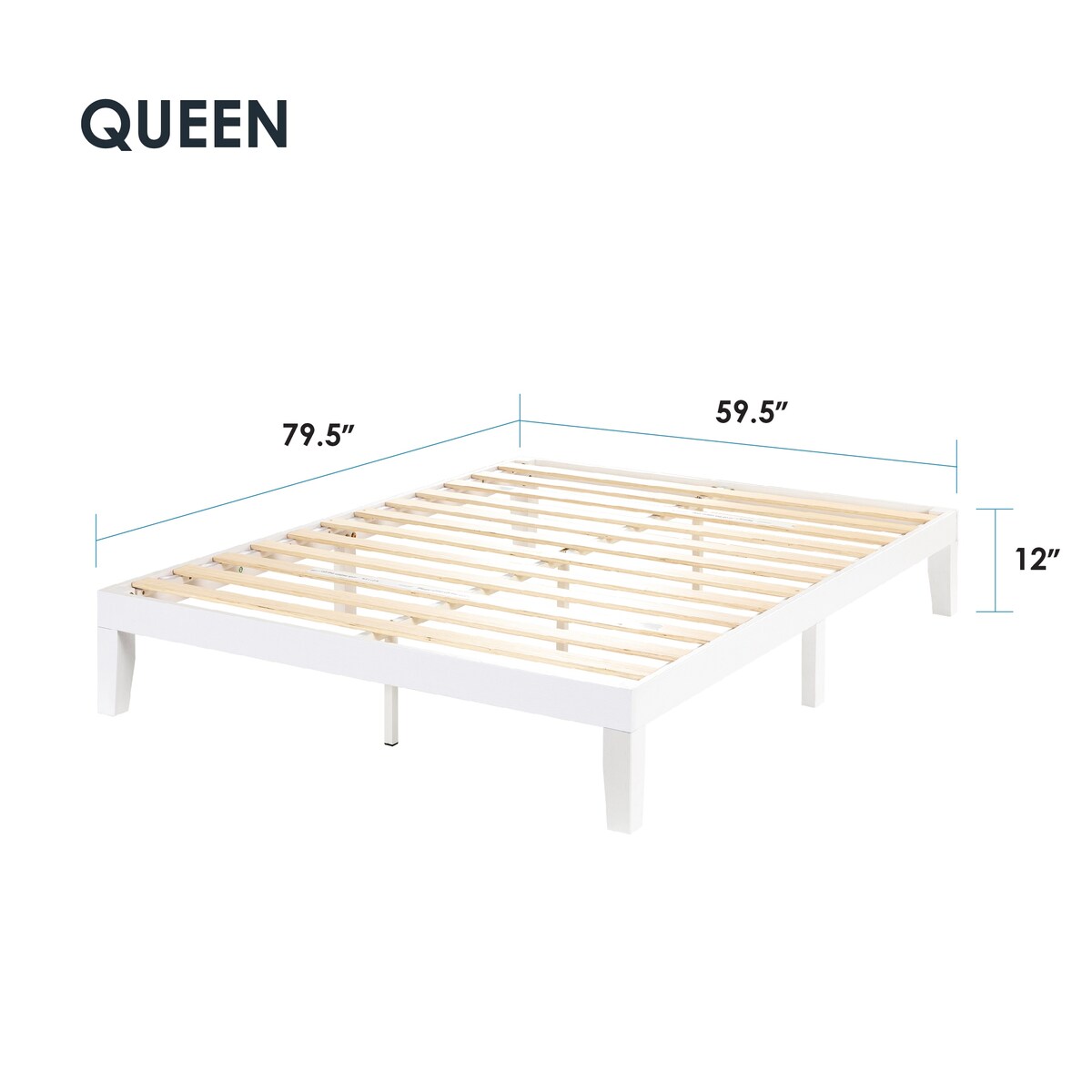 12 Classic Solid Wood Platform Bed Frame