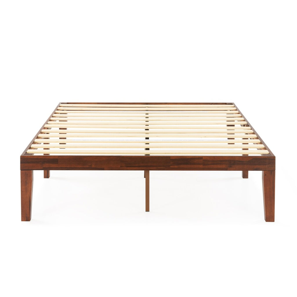 16 Inch Classic Solid Wood Platform Bed Frame in Multiple Finishes