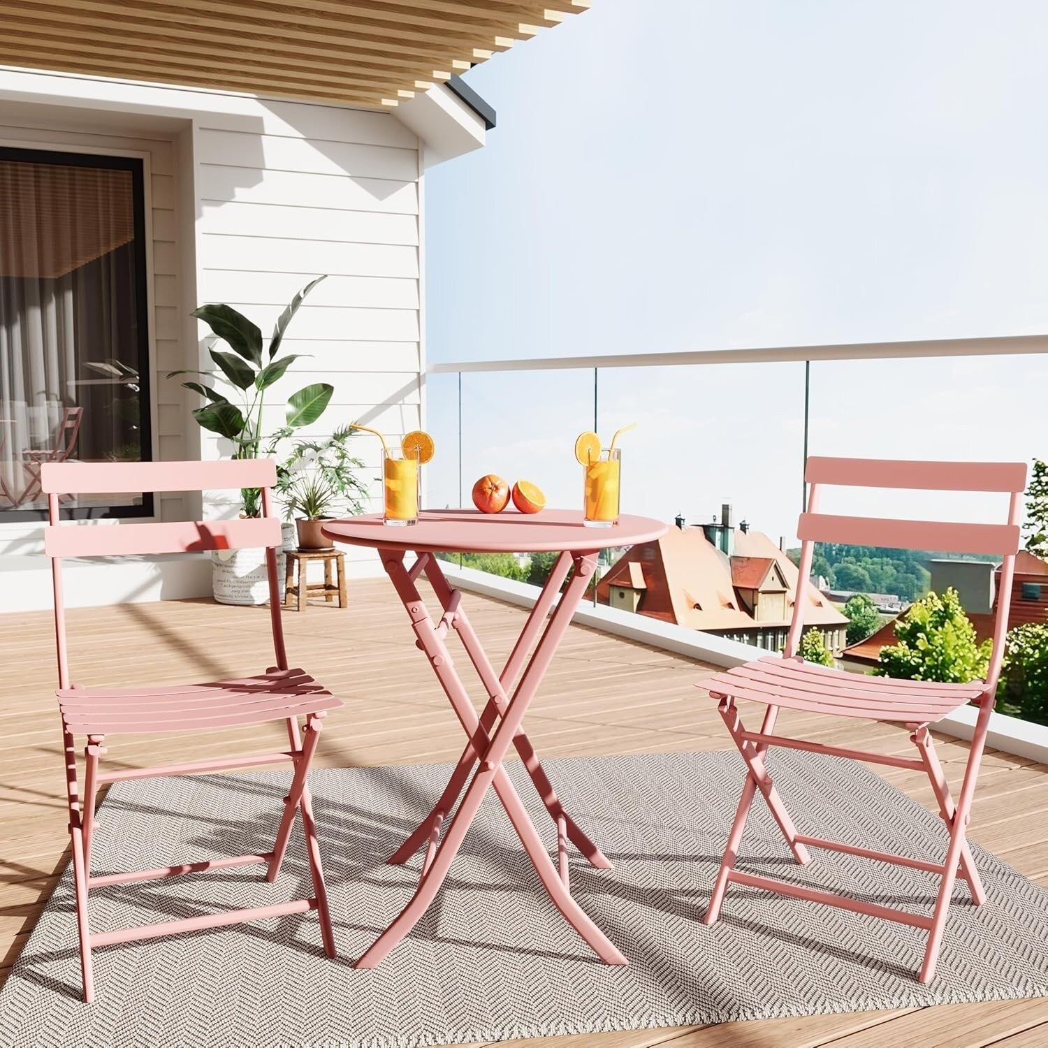 3 Pieces Patio Bistro Sets