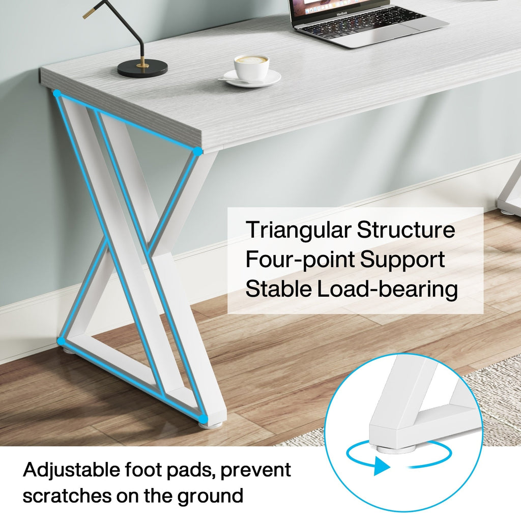 55 Heavy Duty Computer Desk, Office Desk