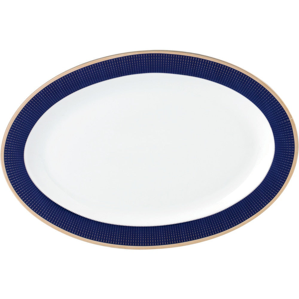 57-piece Bone China Dinnerware Set - Midnight - Gold