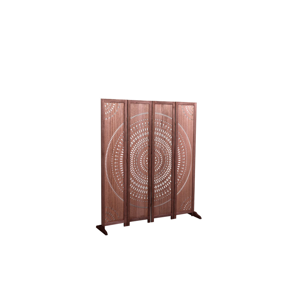 65'' H Solid Wood Folding Room Divider