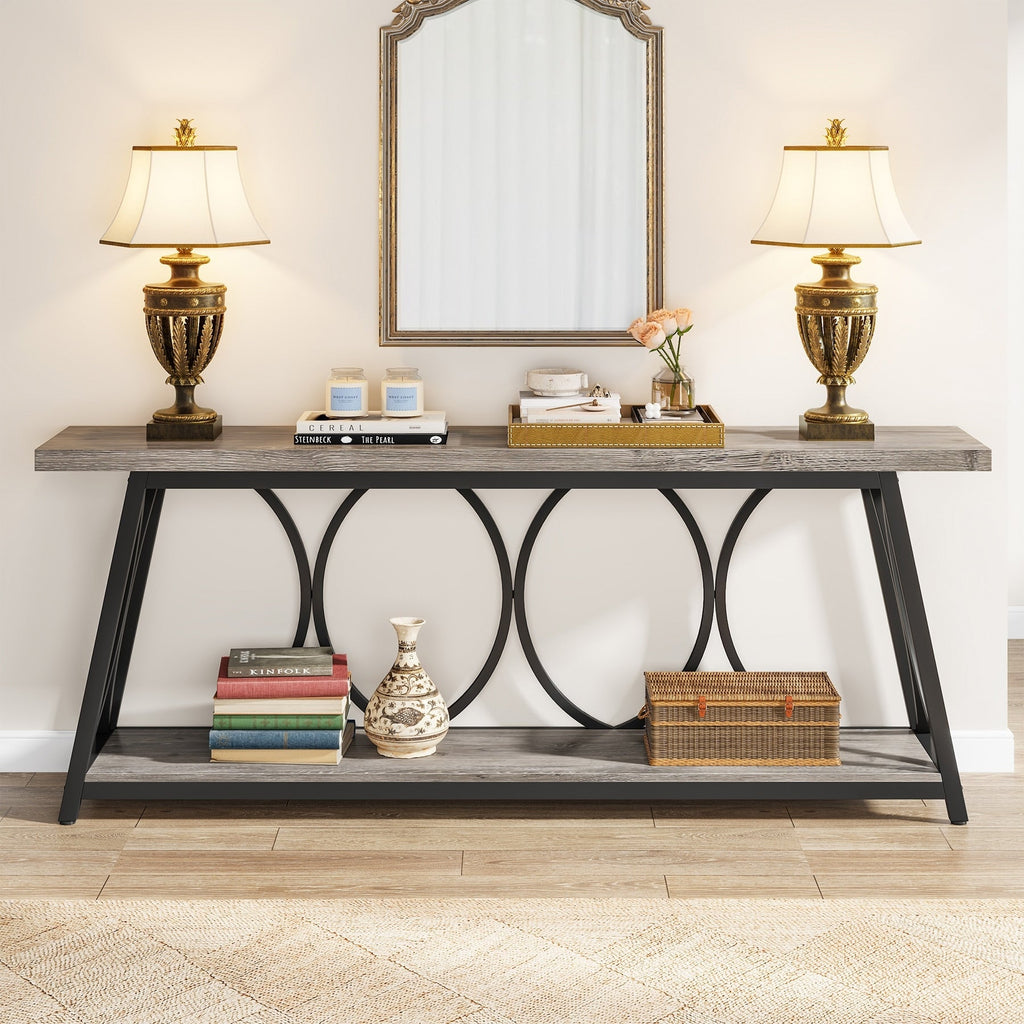 70.9 inch Extra Long Console Table Sofa Accent Table for Living Room