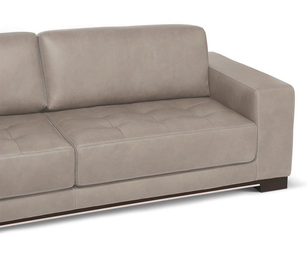 Andreas Leather Left Sectional