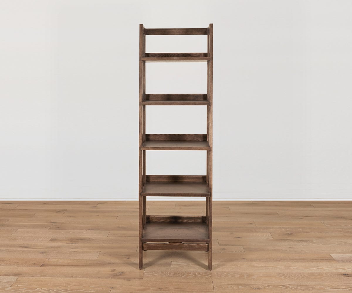 Wood Castle Myles Slim Bookcase