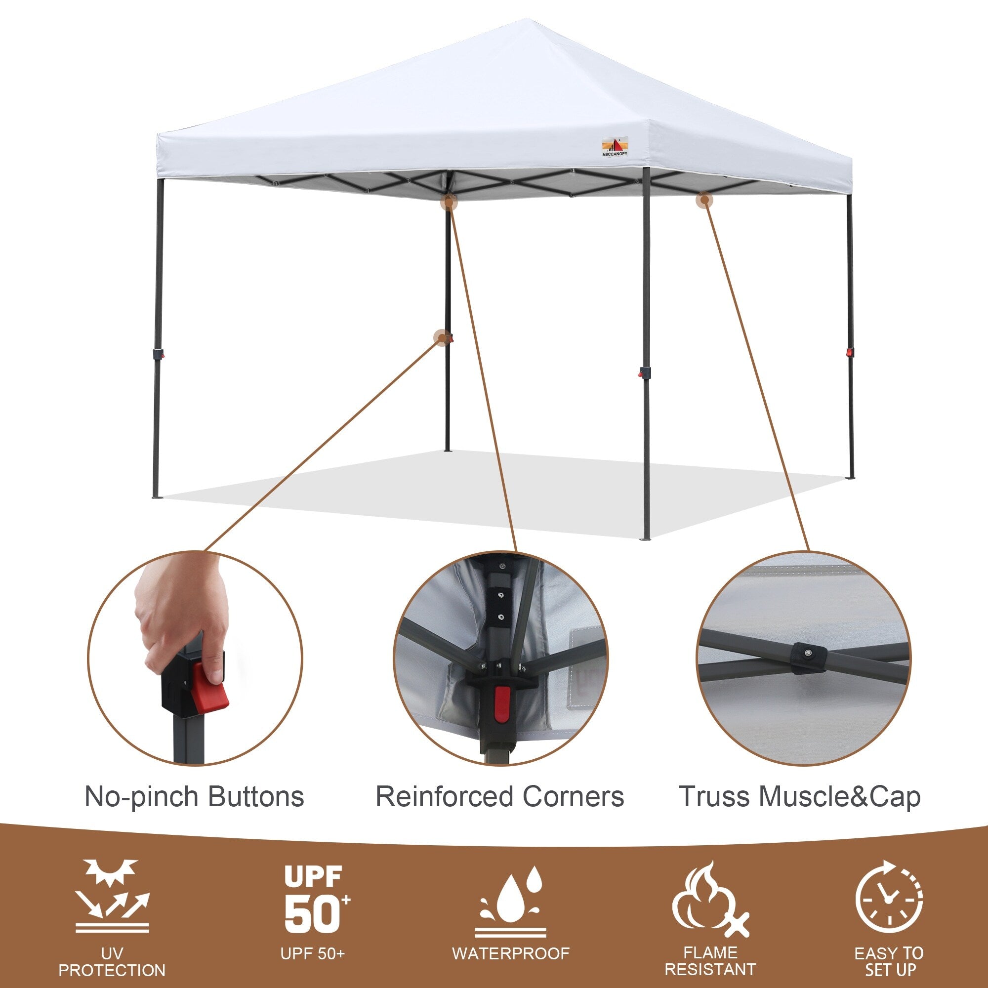 ABCCANOPY Durable Easy Pop up Canopy Tent Outdoor canopy tent