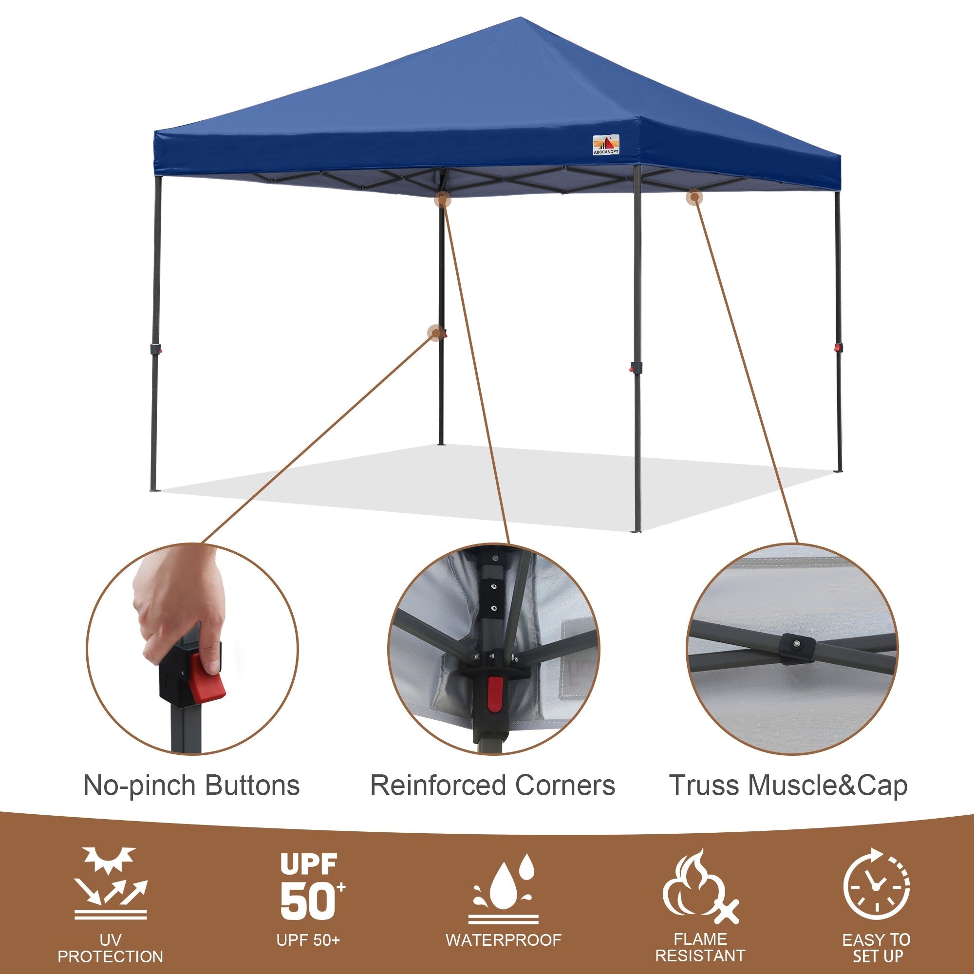 ABCCANOPY Durable Easy Pop up Canopy Tent Outdoor canopy tent