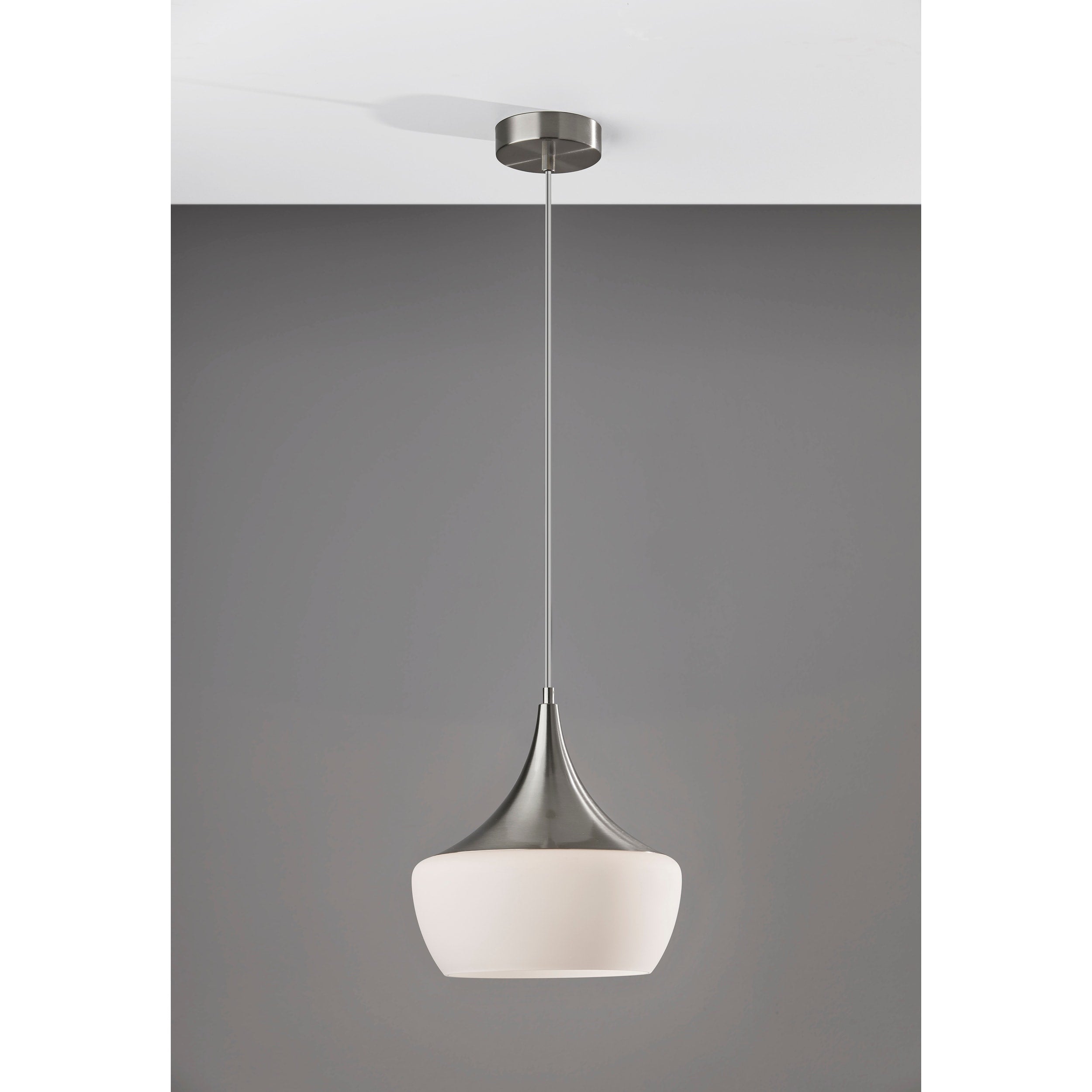 Adesso Black or Steel Eliza Pendant Lamp