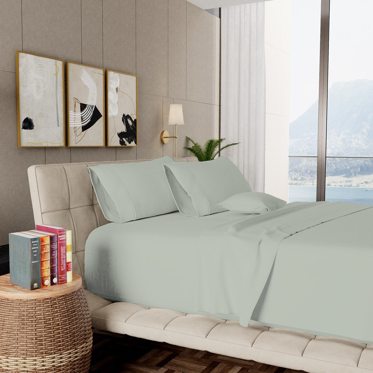 Aireolux 1000 Thread Count Ultra-Soft & Silky Luxury Egyptian Cotton Sheet Set