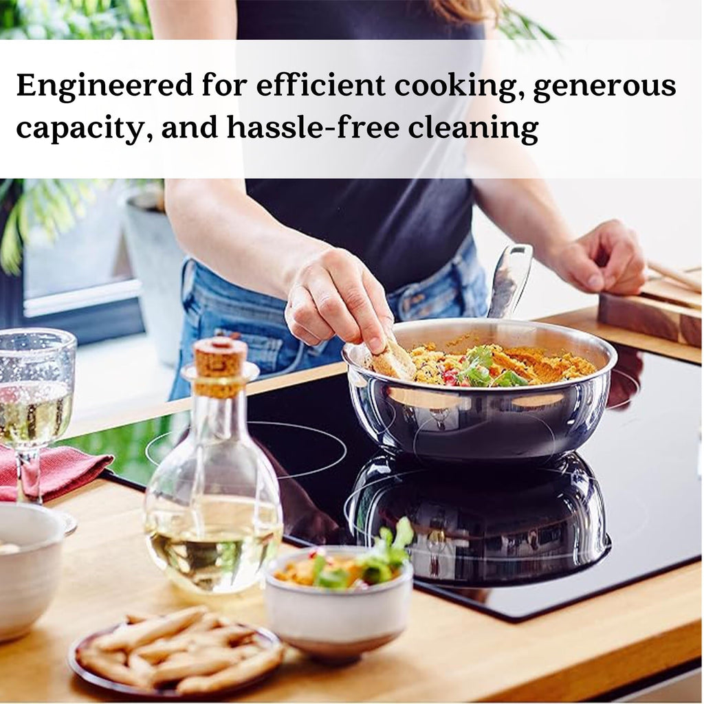 Alva Maestro 5-Ply Stainless Steel Saucier Pan - 1.6 Qt. Non-Toxic