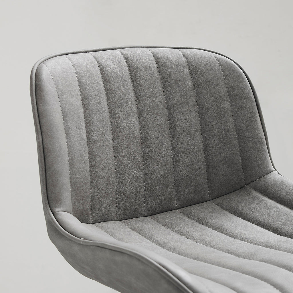 Art Leon Adjustable Height Swivel Barstool, Set of 2