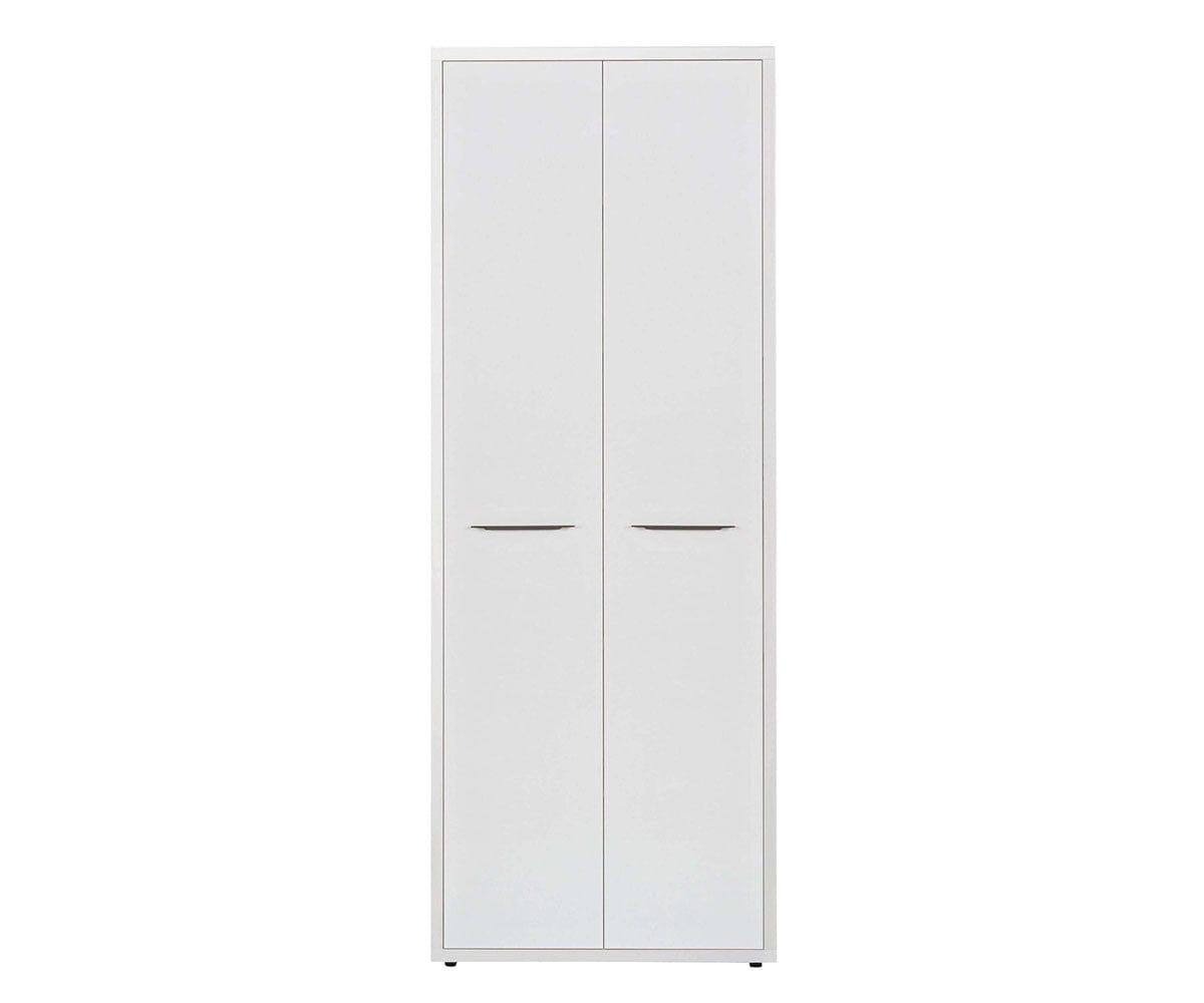 Gammel High Bookcase with Doors - White
