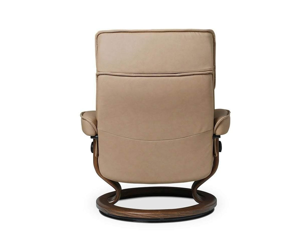 Stressless® Admiral Recliner & Ottoman - Sand