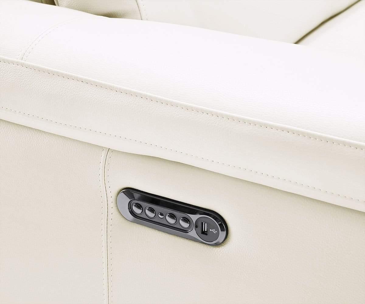 Voss Leather Power Reclining Sofa