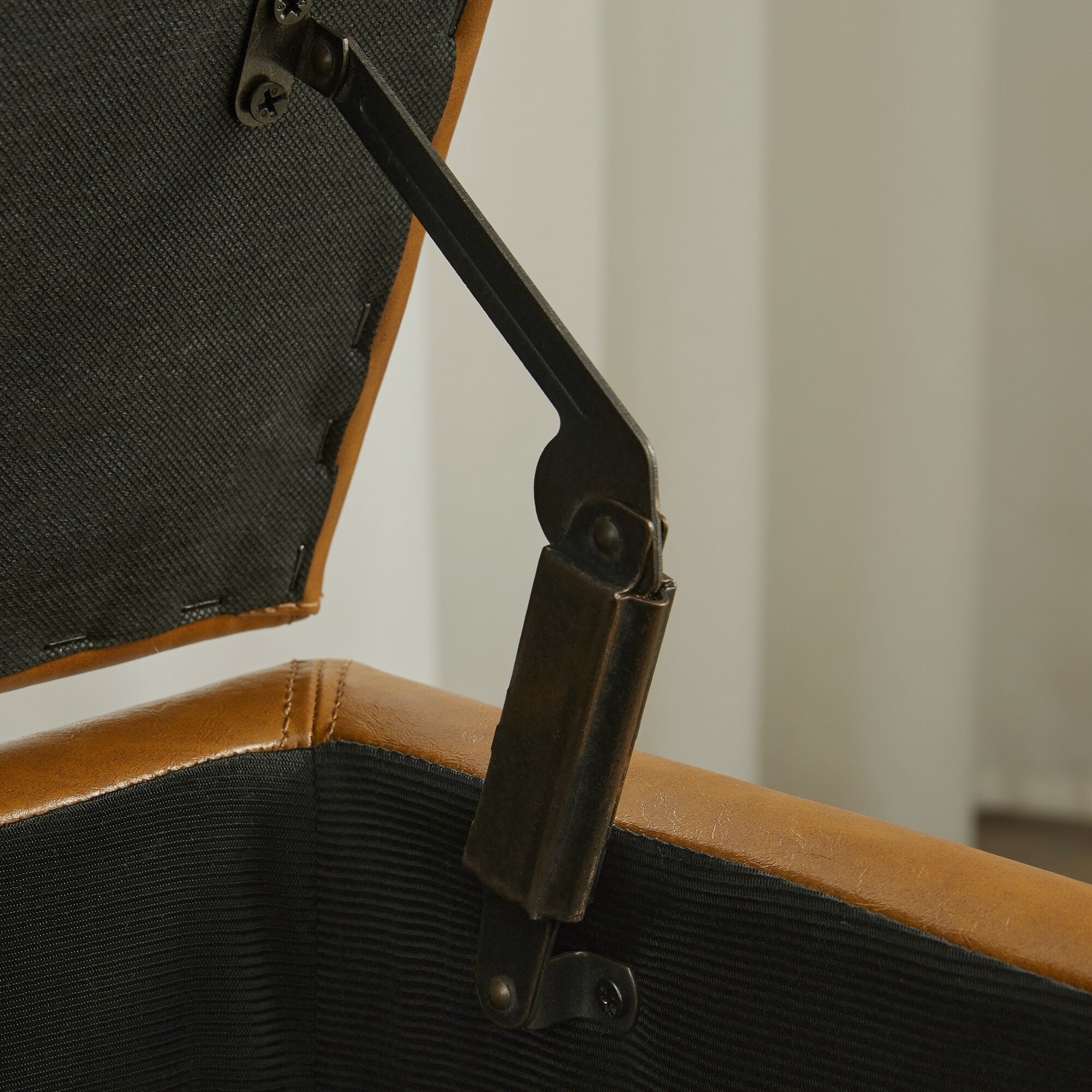 50.3 x 17.50 x 18 Upholstered Rectangular Storage Ottoman-Faux Leather