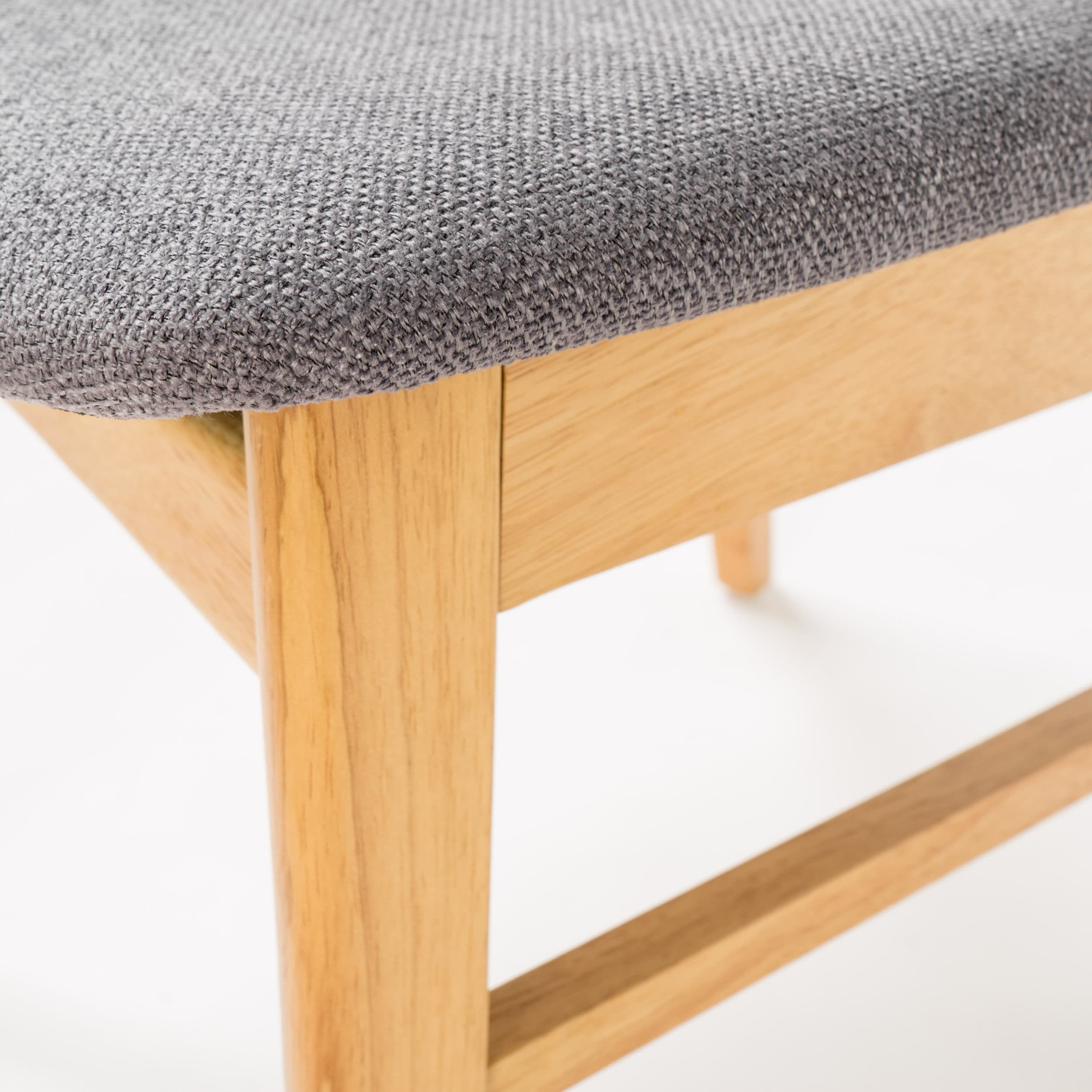 Abrielle Mid-Century Modern Upholstered Rubberwood Dining Chair (Set of 2) by Christopher Knight Home