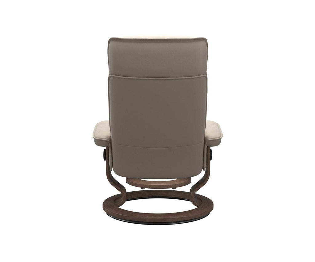 Stressless® Admiral Recliner & Ottoman - Mushroom