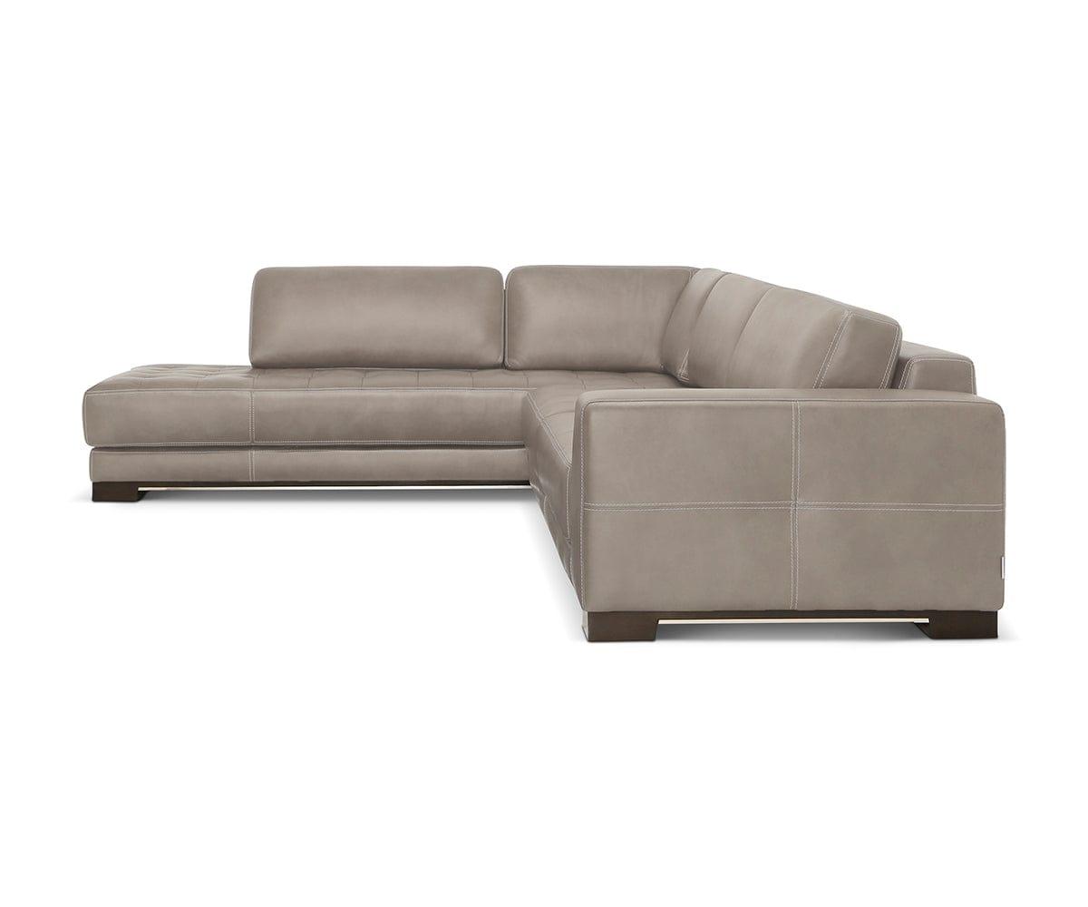 Andreas Leather Left Sectional