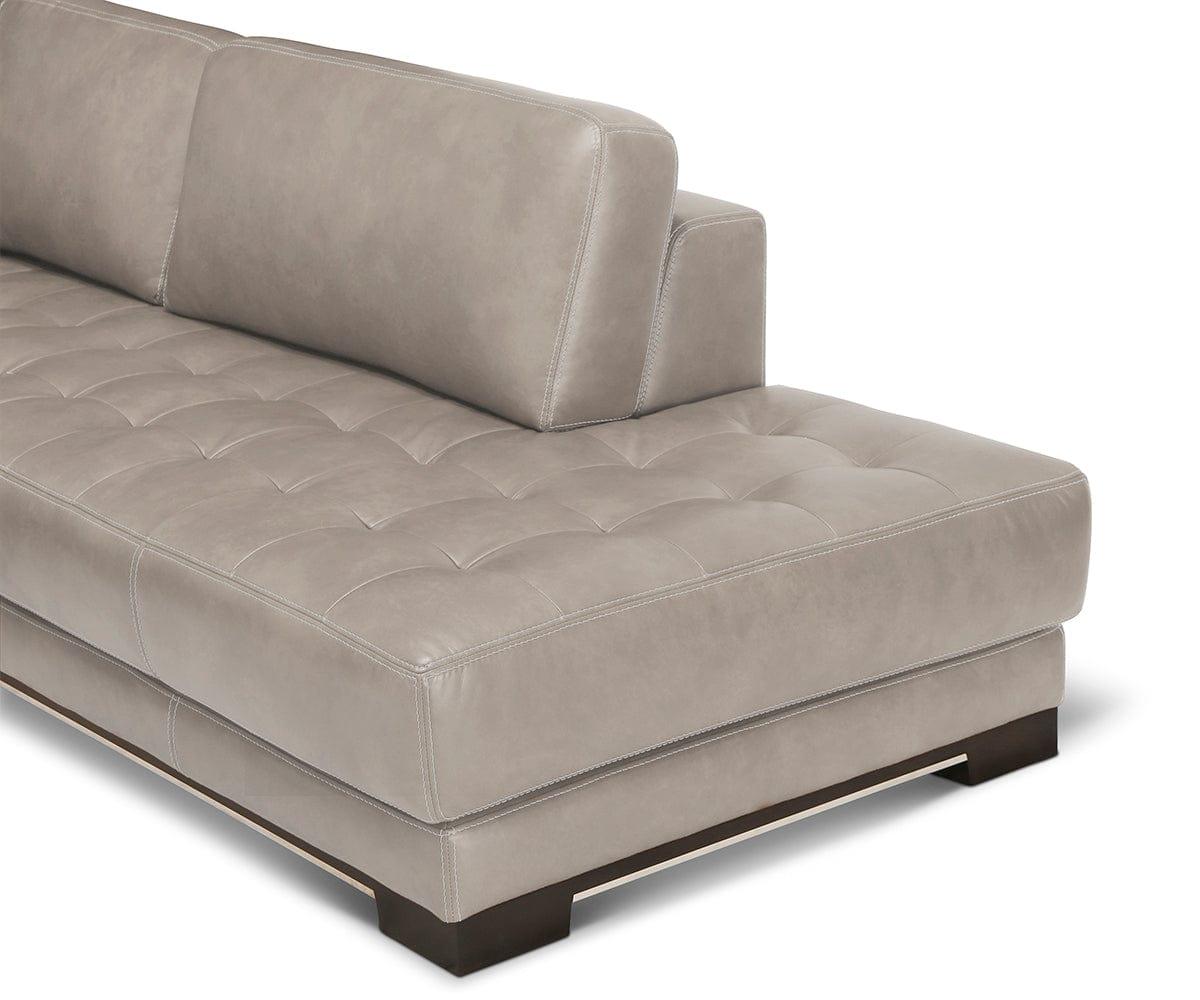 Andreas Leather Right Sectional