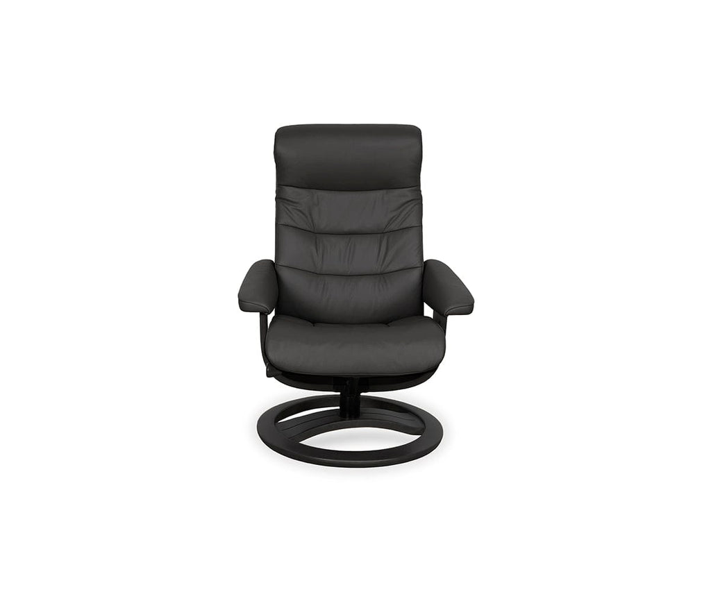 Hans Leather Recliner & Ottoman