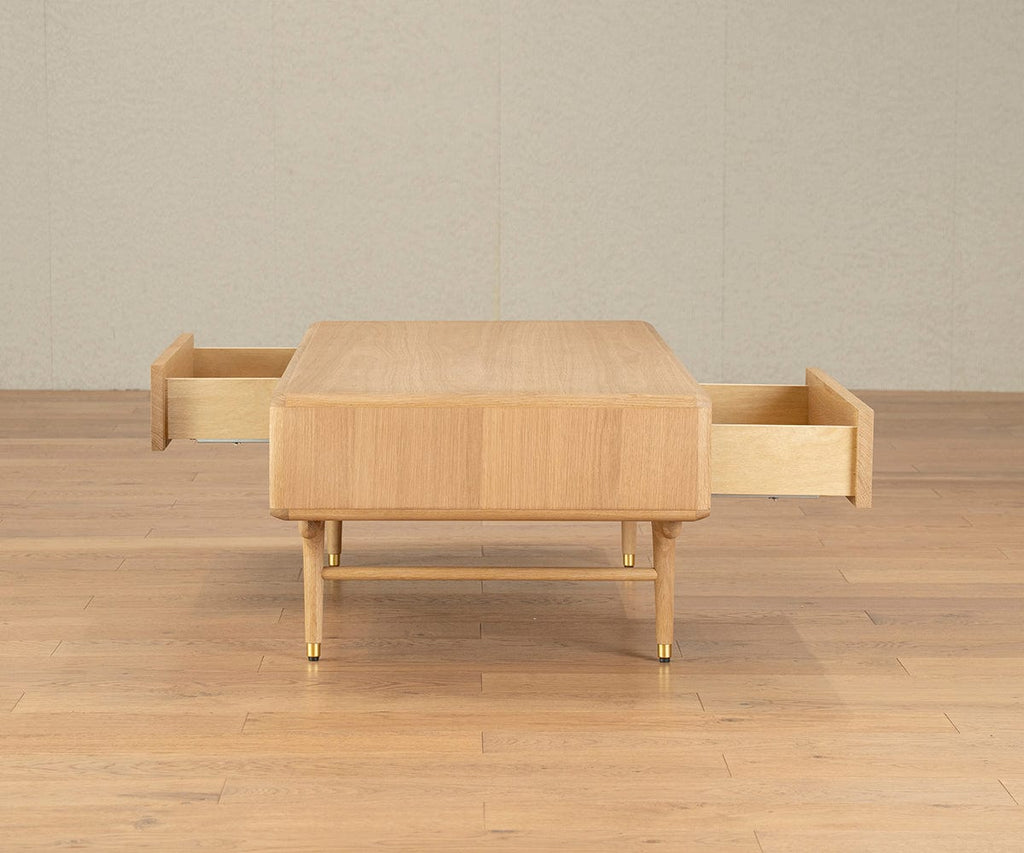 Hendrick Storage Coffee Table II  - White Oak