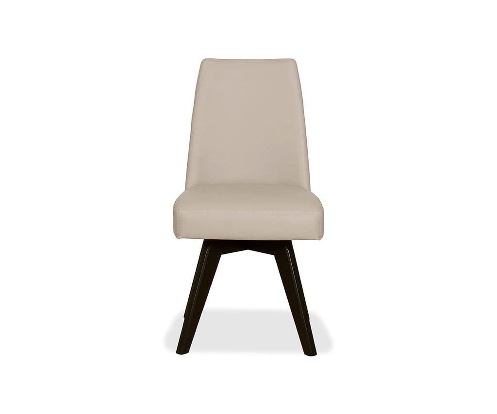 Raynor Leather Swivel Dining Chair