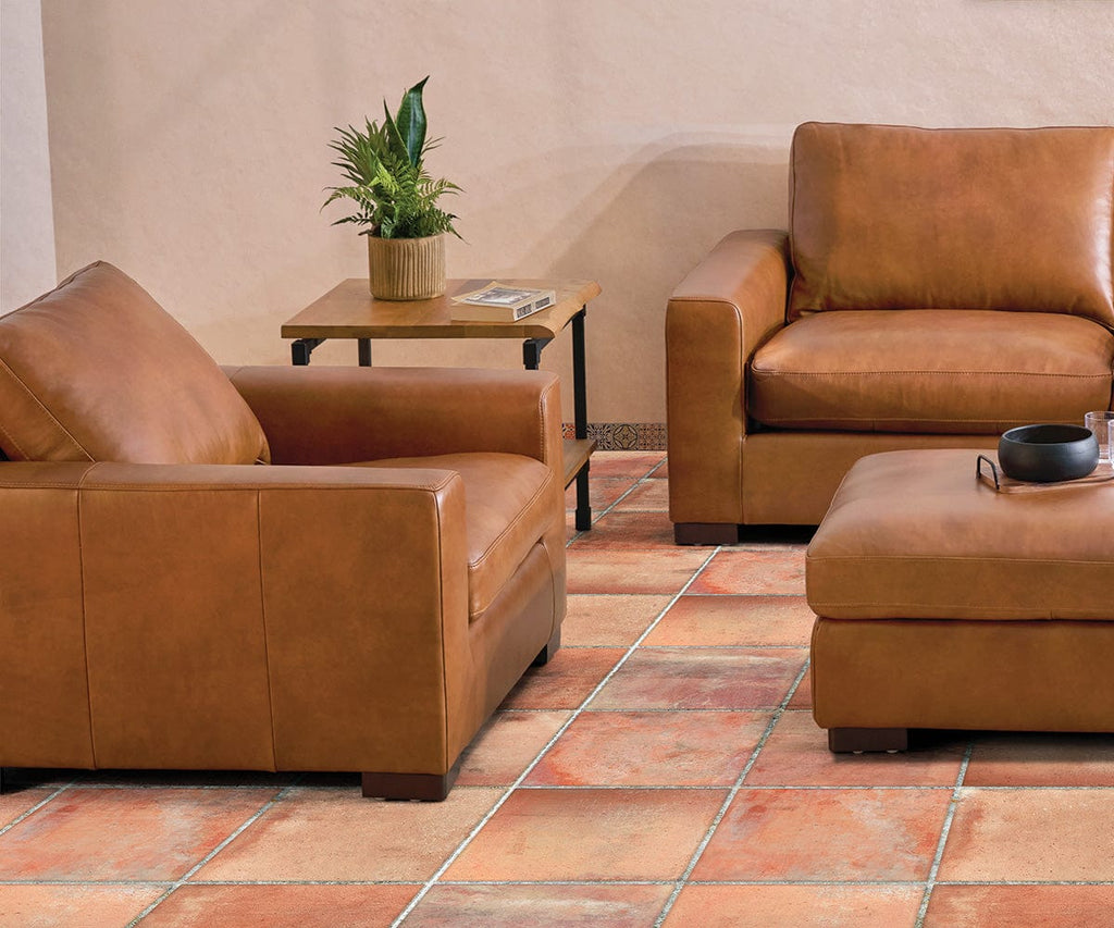 Braxten Leather Ottoman