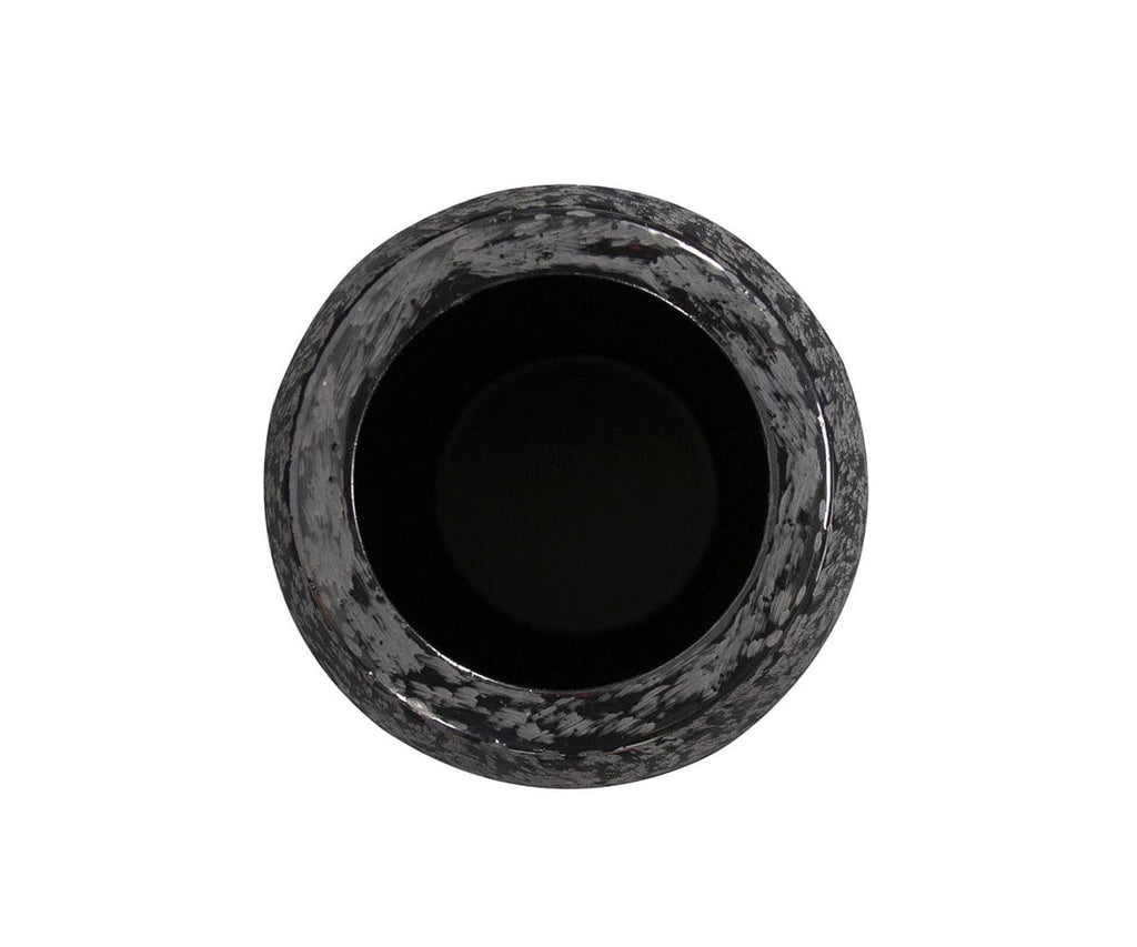 Chisled Black Small Vase