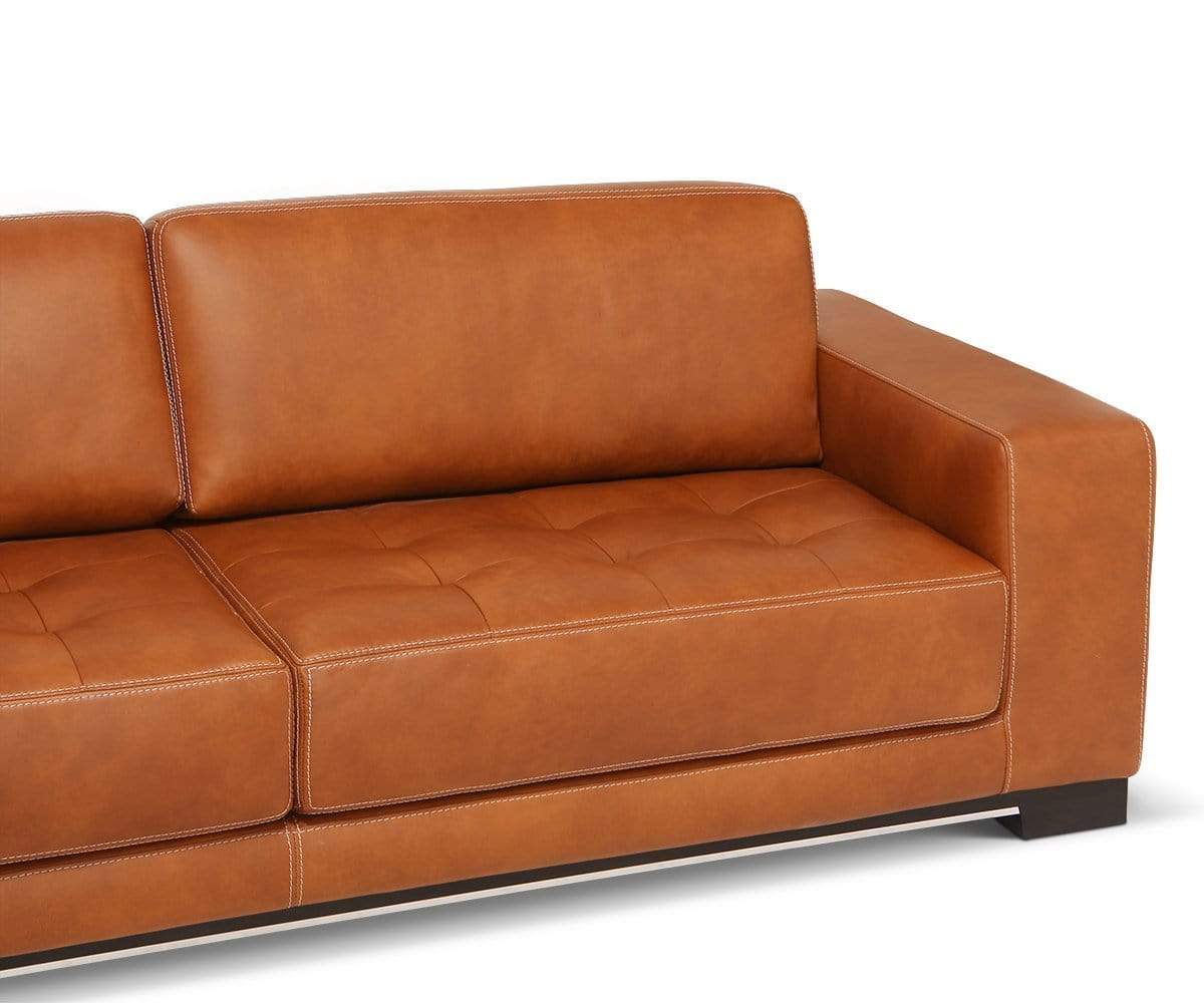 Andreas Leather Left Sectional