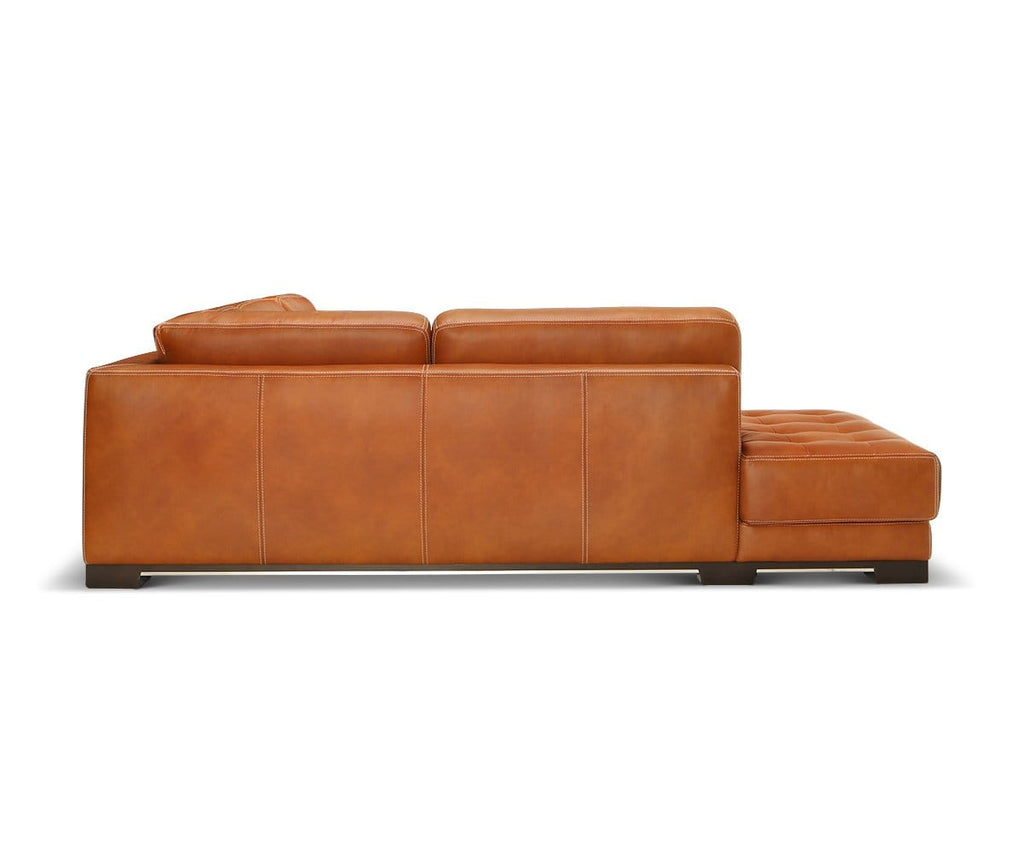 Andreas Leather Left Sectional