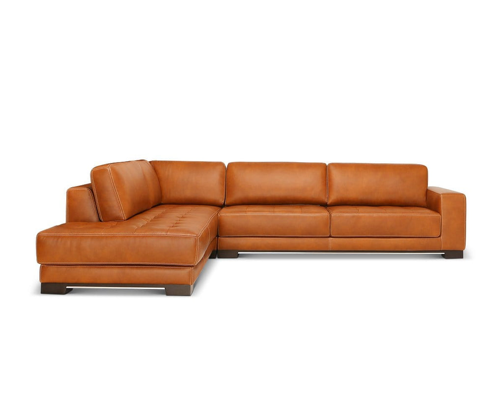 Andreas Leather Left Sectional