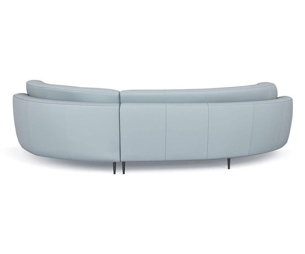Giovanna Curved Leather Sectional