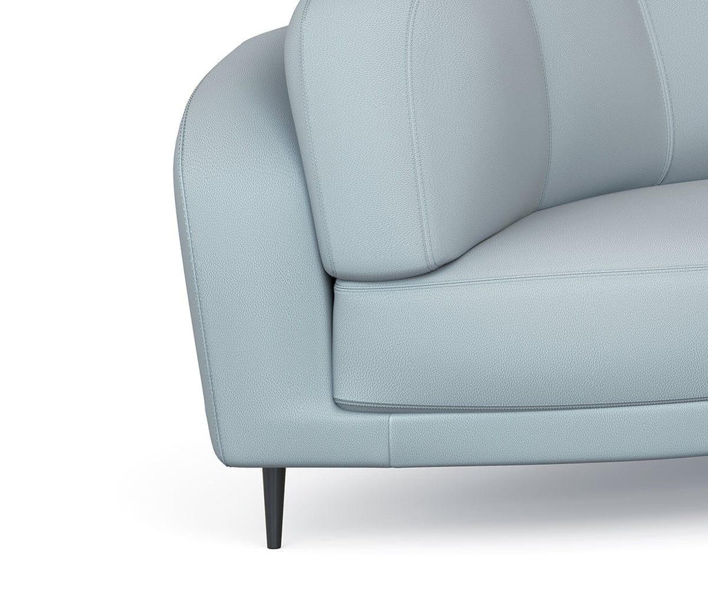 Giovanna Curved Leather Sectional