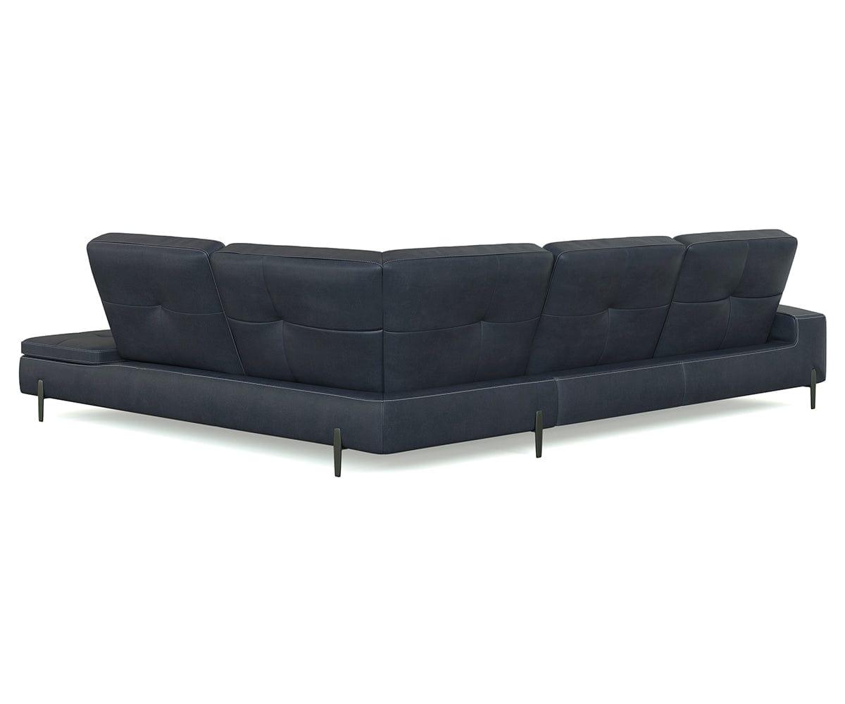 Santina Leather Right Sectional