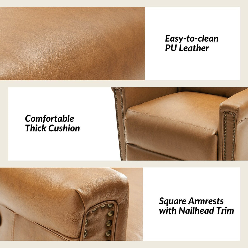 Tobias Traditional Swivel And Rocker Power Recliner Set of 2 by HULALA HOME