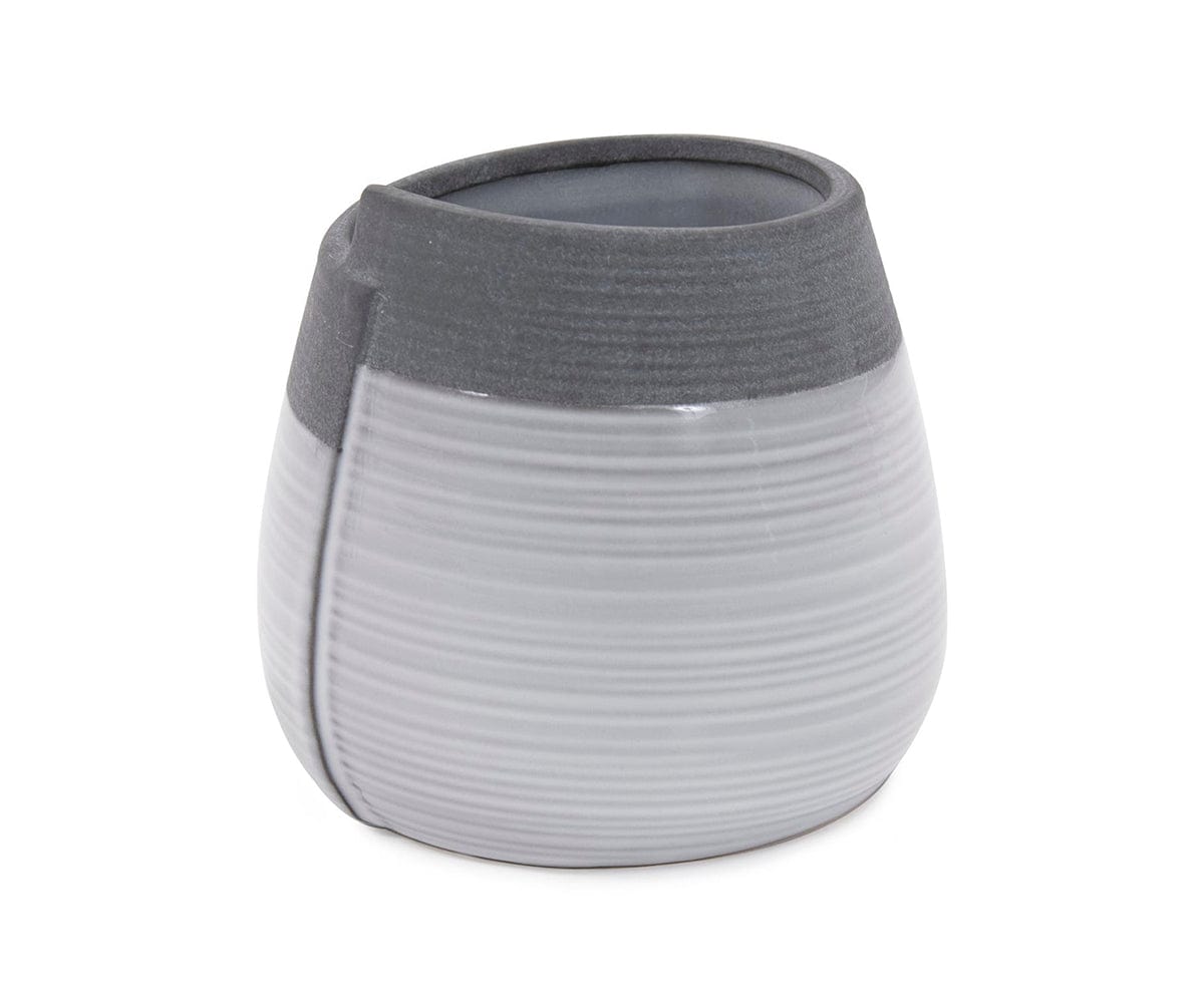 Rolled Two Tone Vase