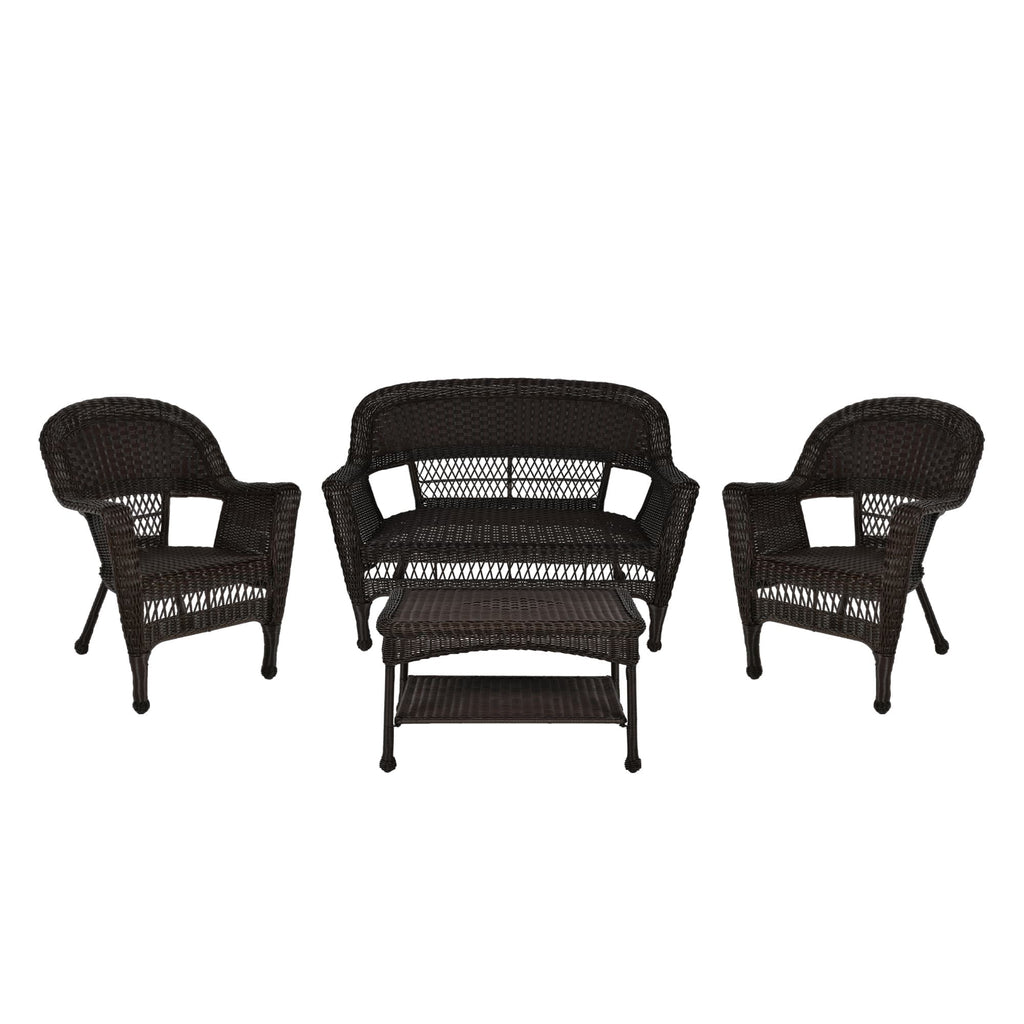 Wicker Patio 4-piece Conversation Set