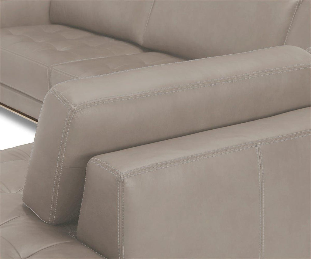 Andreas Leather Right Sectional