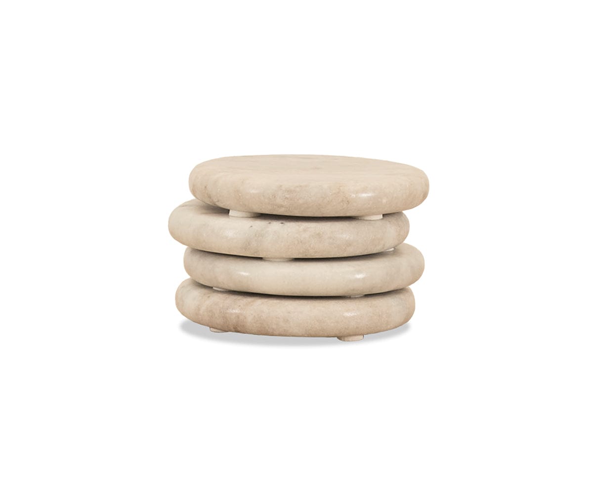 Savina Round Marble Coasters - 4 Piece