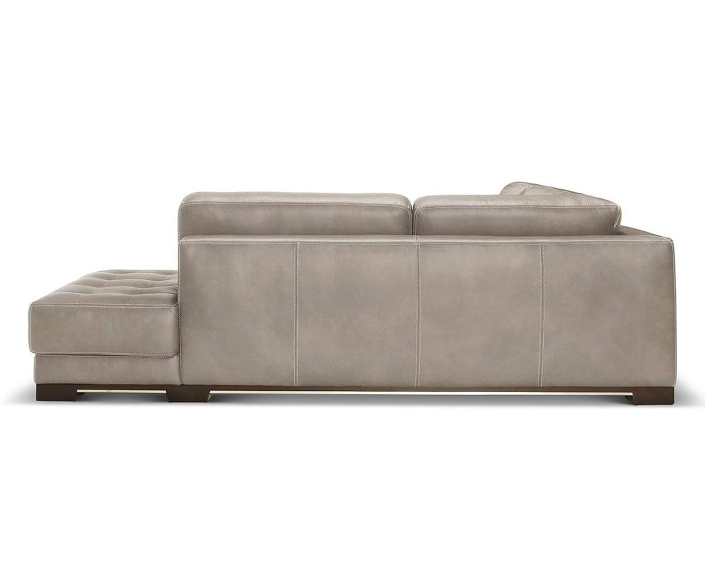 Andreas Leather Right Sectional