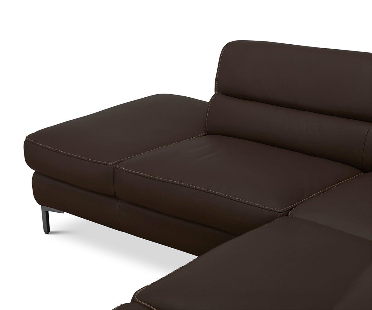 Campsis Leather Left Sectional