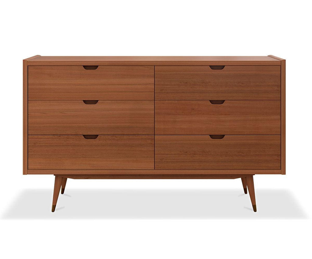 Bolig Double Dresser - Light Walnut Stain