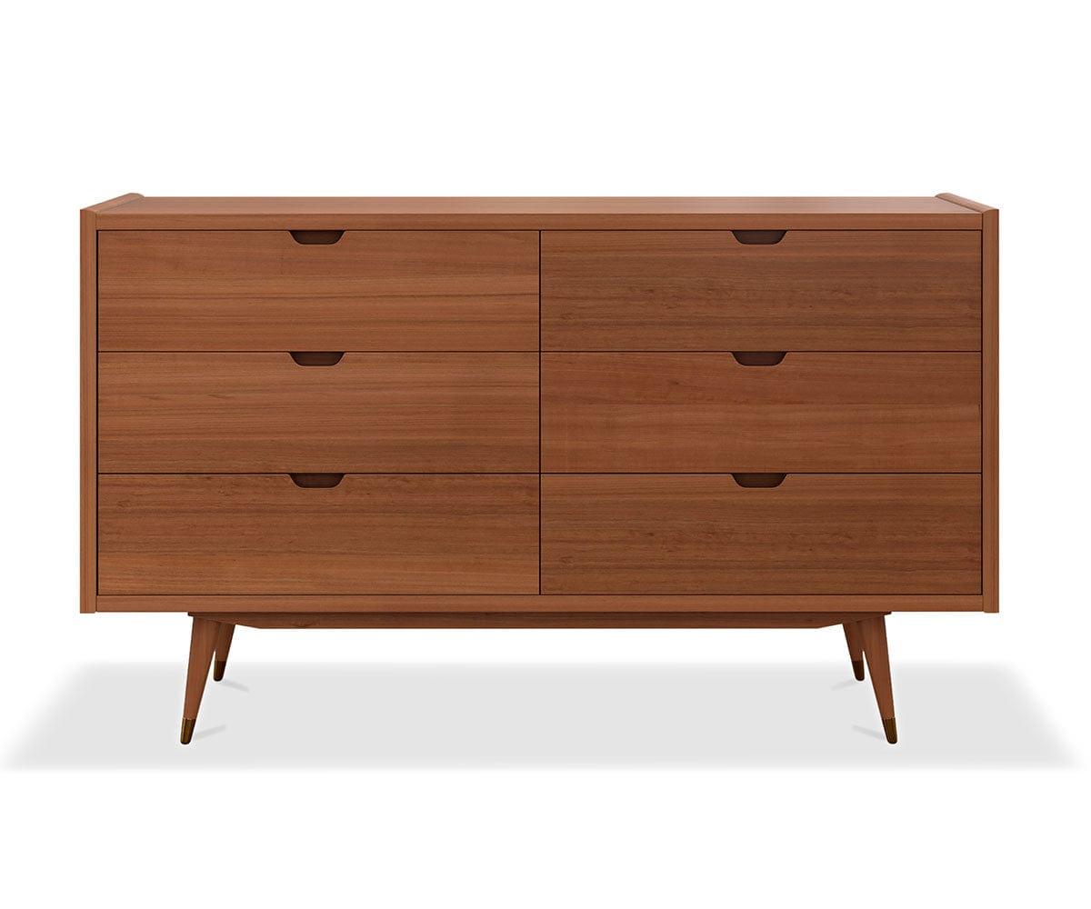 Bolig Double Dresser - Light Walnut Stain
