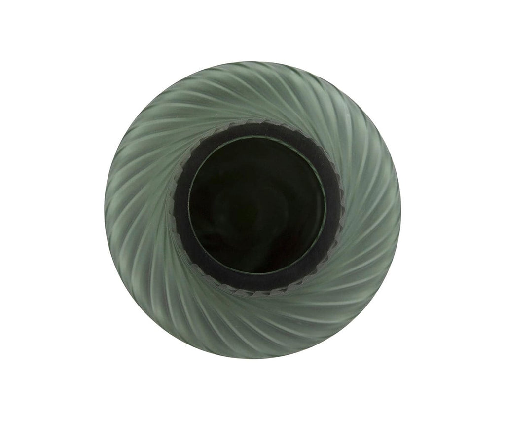 Teal Swirl Vase