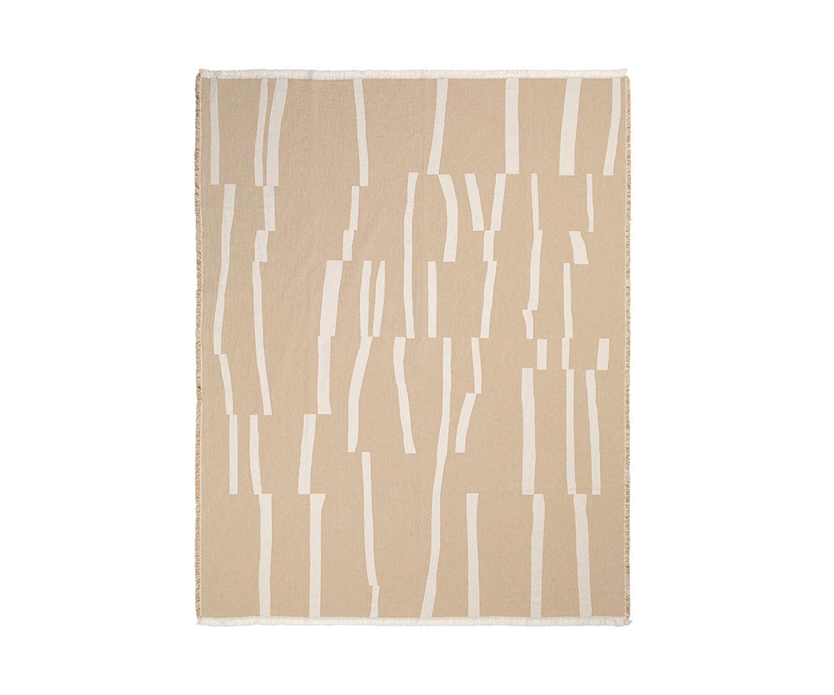 Beige Lyme Grass Throw