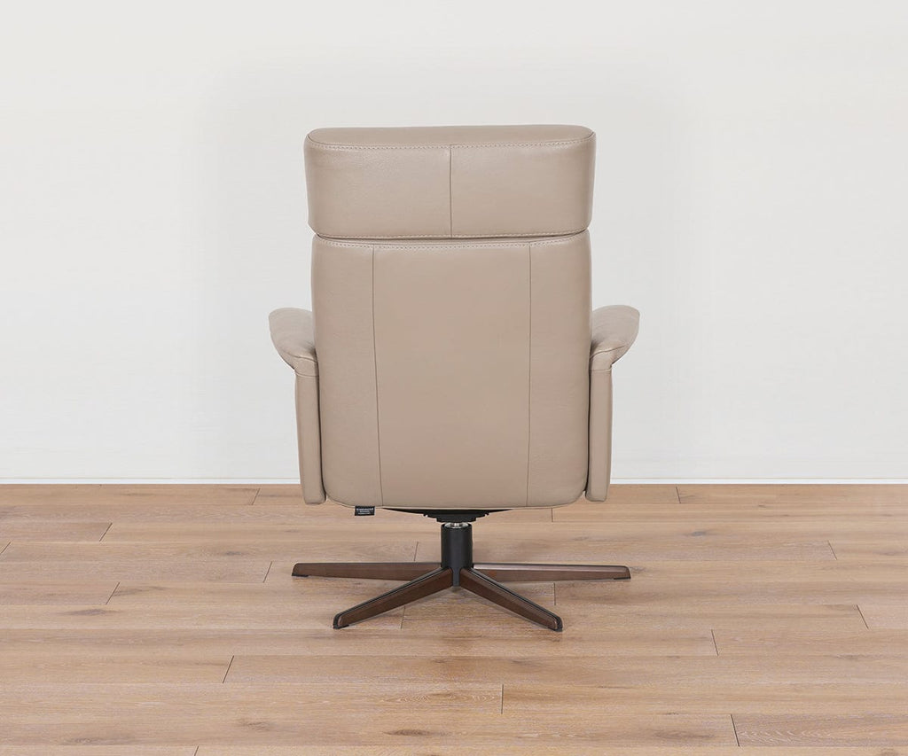 Steffen Leather Recliner & Ottoman