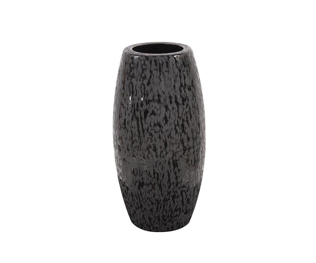 Chisled Black Small Vase